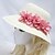 economico Copricapo da Sposa-cappello del sole sul mare delle donne con il fiore rosa