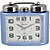 cheap Alarm Clocks-Telesonic™ Europe Style Double Bell Night-light Mute Alarm Clock