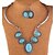 cheap Jewelry Sets-Women&#039;s  European Blue Alloy (Earrings&amp;Necklaces) Jewelry Sets