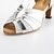 voordelige Latin dansschoenen-Dames Latin schoenen Salsa schoenen Sandalen Glitter Speciale hak Gesp Zwart Zilver Blauw / Sprankelende glitter / Suède / Sprankelende glitter