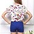 billige Bluser og skjorter til kvinner-Normal - Tynn - Fritid/Trykt mønster - Chiffon) Skjorte