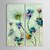 זול ציורי פרחים/צמחייה-ציור שמן צבוע-Hang מצויר ביד - מופשט עכשווי כלול מסגרת פנימית / בד מתוח