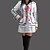 cheap Anime Costumes-Inspired by Vampire Knight Luca Souen Anime Cosplay Costumes Japanese Cosplay Suits School Uniforms Patchwork Long Sleeve Coat Shirt Skirt For Women&#039;s / Armlet / Ribbon