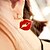 billige Vip Deal-Miss u kvinner Red Lip øredobber