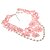 cheap Vip Deal-Omuto Upscale Lace Pink Flower Pearl Handmade Necklaces