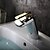 voordelige Badkamer wastafelkranen-Modern Middenset Waterval with  Keramische ventiel Single Handle Een Hole for  Chroom , Wastafel kraan