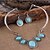 cheap Jewelry Sets-Women&#039;s  European Blue Alloy (Earrings&amp;Necklaces) Jewelry Sets