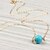 cheap Necklaces-Women&#039;s Turquoise Pendant Necklace Solitaire Ladies Simple Basic European Resin Turquoise Alloy Blue Necklace Jewelry 1pc For Party Casual Daily