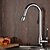 cheap Kitchen Faucets-Kitchen faucet - Single Handle One Hole Chrome Pull-out / ­Pull-down / Tall / ­High Arc Deck Mounted Contemporary Kitchen Taps