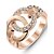 levne Fashion Ring-Dámské Vyzvánění Zlatá Rose Gold Pozlacené Módní Svatební Párty Denní Kostýmní šperky
