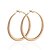 billige Mode Øreringe-Kvindens New Fashion Elegant 18K Forgyldt Hoop Round Earring ER0317