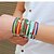 cheap Bracelets-Men&#039;s Leather Bracelet woven Ladies Fashion Leather Bracelet Jewelry Green / Red / Red / White / Red / Yellow For Christmas Gifts Daily Casual / Titanium Steel