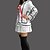 billige Anime-kostumer-Inspireret af Vampyr Ridder Luca Souen Anime Cosplay Kostumer Japansk Cosplay jakkesæt Skoleuniformer Patchwork Langærmet Frakke Trøje Nederdel Til Dame / Armbind / Bånd