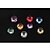 abordables Accesorios iPhone-etiqueta engomada de acrílico del botón del joyland (colores al azar) diy para la galaxia s8 s7 samsung del iphone 8 7
