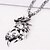 preiswerte Halskette-Anhänger Halskette Drache Asiatisch Einzigartiges Design Modisch Titanstahl Aleación Silber Modische Halsketten Schmuck 1 Stück Für Weihnachts Geschenke Party Hochzeit Geschenk Normal Alltag