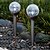 Недорогие Солнечные струнные светильники-Набор 2 Изменение цвета Солнечная Crackle Glass Ball Доля Свет лампы сад