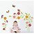 cheap Wall Stickers-Createforlife® Cartoon Butterfly Love Flowers Kids Nursery Room Wall Sticker Wall Art Decals