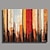 levne Abstraktní malby-Hang-malované olejomalba Ručně malované - Abstraktní Současný styl Obsahovat vnitřní rám / Reprodukce plátna