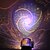 preiswerte Dekoration &amp; Nachtlicht-Nachtlicht DIY Spiralgalaxie Sternenhimmel Projektor Staycation Nachtlicht romantische Galaxie für feiern Party kreative Geschenk