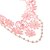 cheap Vip Deal-Omuto Upscale Lace Pink Flower Pearl Handmade Necklaces