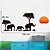 billige Veggklistremerker-Createforlife ® Elephant in the Forest Barn Nursery Room Wall Sticker Wall Art Decals