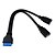 ieftine Cabluri &amp; Adaptoare-USB3.0 cablu adaptor USB3.0 20pin Placa de transfer de date Adaptor două femei Transport Gratuit