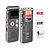cheap USB Flash Drives-Steel 8GB Digital Voice Recorder 650Hr Dictaphone MP3 Player Telephone Recording -Gray
