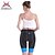 voordelige Heren Shorts, Panty&#039;s &amp; Broeken-Mysenlan Dames Gevoerde wielrenshorts Winter Elastaan Fietsen Short / Broekje Broeken Kleding Onderlichaam Ademend 3D Pad Sneldrogend Sport Gestreept Wit / Zwart / Perzik Kleding Wielrenkleding