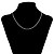 Недорогие Колье-Волнистое посеребренное ожерелье (1 шт)