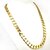 ieftine Colier-1pc Chain Necklace For Men&#039;s Casual Daily Sports Gold Plated Yellow Gold Cuban Link Twisted Baht Chain Gold