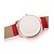 cheap Women&#039;s Watches-Mulan PU Leather Women Dress Watch with Rhinestone-5 (Red)