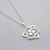 cheap Necklaces-Women&#039;s Choker Necklace Pendant Necklace Flower Ladies Simple Sterling Silver Zircon Silver Silver Necklace Jewelry For Wedding Party Thank You Gift Casual Daily