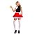 cheap Men&#039;s &amp; Women&#039;s Halloween Costumes-Lovely Bavarian Beer Girl Black &amp; Red Polyester Dress Women&#039;s Halloween Costume