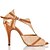 cheap Dance Shoes-Women‘s Dance Shoes Salsa Flocking Stiletto Heel Gold