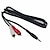 cheap Cable Organizers-5ft Twin Red White 2x RCA Phono to Stereo 3.5mm Mini Jack Stereo Audio AUX Cable