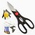 cheap Corkscrews &amp; Openers-Multi-functional Stainless Steel Poultry Chicken Serrated Scissors Kitchen Shears Opener