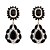 preiswerte Ohrringe-Frauen wunderschönen Perlen Blumen fallen Ohrstecker (mehr Farben) (1 Paar)