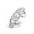 זול Fashion Ring-טבעת הצהרה קריסטל מוזהב כסף קריסטל אבן נוצצת ורדים פרח נשים בלתי שגרתי עיצוב מיוחד מידה אחת One Size / בגדי ריקוד נשים