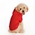 Недорогие Одежда для собак-Собака Толстовки Одежда для щенков Однотонный На каждый день Спорт Зима Одежда для собак Одежда для щенков Одежда Для Собак Черный Красный Оранжевый Костюм для девочки и мальчика-собаки Хлопок XS S M
