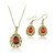 cheap Jewelry Sets-As the Picture Crystal Jewelry Set - Include Black / Red For Wedding Daily / Earrings / Necklace