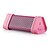 abordables Haut-parleurs-Waterproof Bluetooth 2.1 3.5mm AUX Enceinte Extérieure Noir Rose