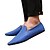 abordables Chaussures Sans Lacets &amp; Mocassins Homme-Homme Printemps / Eté / Automne Confort Décontracté Similicuir Noir / Blanc / Bleu