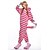 billige Kigurumi-pyjamas-Voksne Kigurumi-pyjamas Kat Dyremønster Patchwork Onesie-pyjamas Polarfleece Cosplay Til Damer og Herrer Jul Nattøj Med Dyr Tegneserie Festival / ferie Kostumer / Trikot / Heldragtskostumer