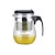 billige Drikkeglastilbehør-Easy Push Button Strainer Glas Tea Pot med lås (500 ml)