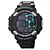 abordables Montre Sport Homme-Homme Montre de Sport Quartz Cuir PU à Carreaux Noir / Bleu 30 m Etanche Alarme Calendrier Digitale Numérique Rouge Vert Bleu / Chronographe / LED