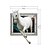 billige Vægklistermærker-3d den hvide heste væg klistermærker væg dekaler 1pc