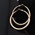 levne Módní náušnice-Ženská nové módní Elegantní 18K Gold Plated Hoop náušnice Round ER0317