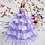 cheap Dolls Accessories-4 pcs For Barbiedoll Green+Blue+Pink+Purple Purple Polyester Dress For Girl&#039;s Doll Toy