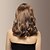 Недорогие Парик из искусственных волос без шапочки-основы-милая леди средней длины волнистые полные челка волос парики