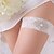 preiswerte Strumpfbänder für die Hochzeit-klassische Spitze / Satin Hochzeit Reibe mit Perle